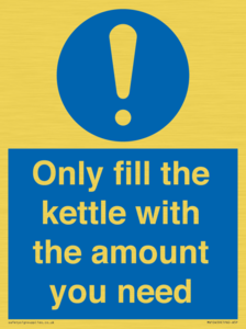Only fill the kettle with the amount you need